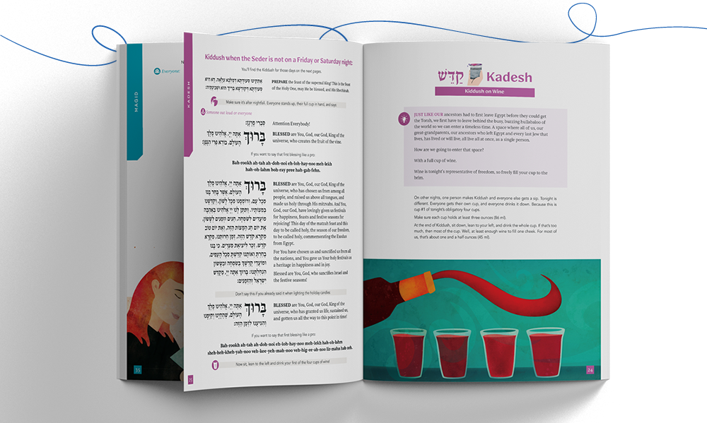 The Chabad.org Haggadah features cutting-edge, friendly translation